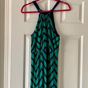 Chevron maxi dress